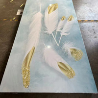 Panneau Y nouvelle pierre artificielle à haute densité de lumière revêtement UV en plastique plaque de feuille de marbre panneau mural
