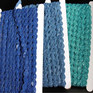 12mm Twisted <strong>Braided</strong> Suede Sandals With <strong>Diamond</strong> Rhinestones Upper Glass Accessories for Shoes Garments Bags - Product Image 4
