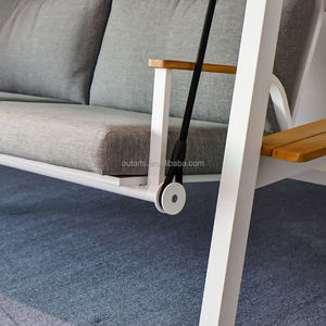 Hoogwaardig buitenmeubilair met kussen, dubbele hangstoel voor resorts, hotels, openbare en commerciële ruimtes. - Product Image 6