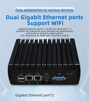Routeur Portable Mini PC Server Quad Core N100 avec DDR5 4Lan 2.5G Intel I225V Gigabit Lan Port Home Office Convient aux prises US AU