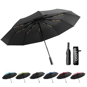 Chinese Manufacturers Low Prices Wholesale Small Advertising Automatic 3 Fold Umbrella - Product Image 1