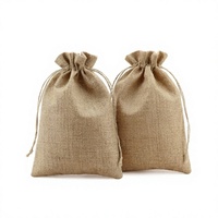 Sacs à cordon en jute aspect lin pour bijoux, personnalisables avec logo, vente en gros, directement de l'usine