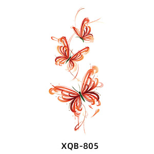 Carta Transfer per Tatuaggi Temporanei 11,4cm*21cm, Decorativa con Scritte, UV 3D, Effetto Ricamo, Adesivo DTF per Balli Formali - Product Image 3