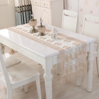 Nappes de style moderne pour la décoration de fêtes, vente en gros, nappes de mariage en dentelle brodée florale en organza ajouré