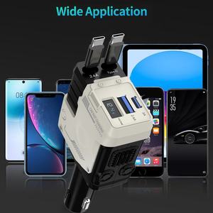 <span class=keywords><strong>Chargeur</strong></span> <span class=keywords><strong>de</strong></span> Voiture Rétractable USB-C 4-en-1 Rapide Compatible avec iPhone 17 16 15 - Product Image 4