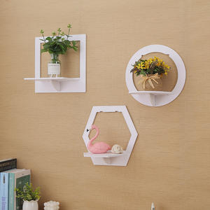 Nuevo estante de pared para dormitorio, balcón, cabecera, decoración, maceta, soporte, estante de almacenamiento, estante de fondo de <span class=keywords><strong>TV</strong></span> montado en la pared - Product Image 2