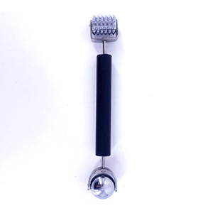 Masajeador Facial de madera y acero inoxidable, rodillo de masaje corporal de Metal con esfera con <span class=keywords><strong>rueda</strong></span> Espinosa - Product Image 1