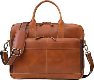 Genuine Leather Men Laptop Briefcase Messenger <b>Bag</b> Vintage Handmade Shoulder <b>Bag</b> for Office Business Documents <b>Work</b> College - Product Image 3