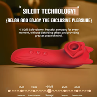 Vibrateur clitoridien et suceur de tétons Sucking Rose avec 10 fréquences, télécommande, 100% étanche, jouet sexuel pour adultes pour femmes