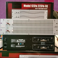 Égaliseur audio périphérique 1231S à double canal 3U 31 bandes pour système d'équipement audio
