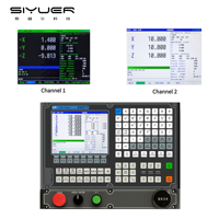 Contrôleur de tour CNC Siyuer 998TT à deux/trois canaux conçu pour les machines-outils de tournage et de coupe de type suisse