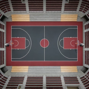 Revêtement de sol en vinyle PVC sur mesure pour terrain de basketball intérieur - Product Image 6