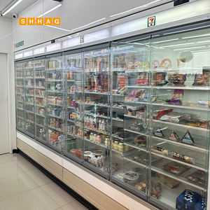 Vitrines réfrigérées électriques à triple porte en verre 3/2 portes refroidisseur de boissons double température hôtel ménage bière boissons - Product Image 5