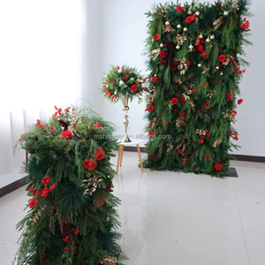 M642 boda evento Fiesta realista flor pared telones de fondo hecho a mano <span class=keywords><strong>Natal</strong></span> 5D Navidad arreglos florales centro de mesa decoraciones - Product Image 1