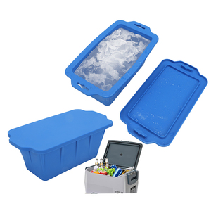 Moules à glaçons en silicone sans BPA, faciles à démouler, avec couvercle, empilables, moule à blocs de glace avec couvercle - Product Image 1