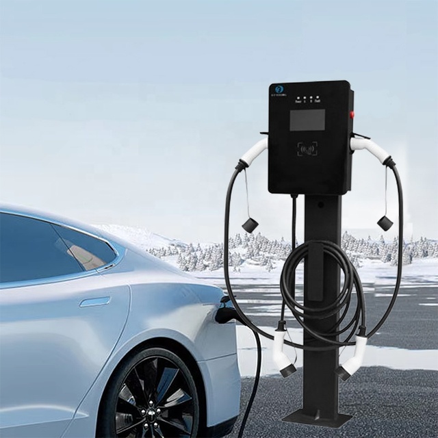 New Smart OCPP 1.6J Business EV Charger 22kW-Profitable Commercial AC Charging Station App Control IP65 Weatherproof 96%