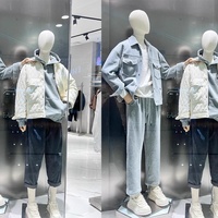 Grande marque de sac à corps plat pour hommes, accessoires pour femmes, présentoir de vitrine de magasin de vêtements, poupée factice complète