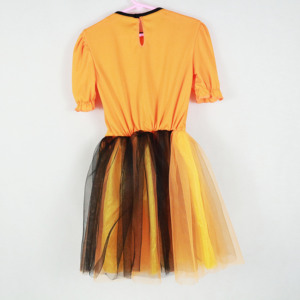 Vestido tutú <span class=keywords><strong>de</strong></span> calabaza <span class=keywords><strong>de</strong></span> Halloween para niños, top naranja con estampado <span class=keywords><strong>de</strong></span> calabaza y falda <span class=keywords><strong>de</strong></span> tul negra - Product Image 2