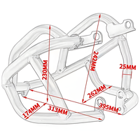 Nouvel ensemble de barres de protection inférieures en acier au carbone pour moto CB650R 2019-2021, protection de moteur fabriquée en Chine (JIA)