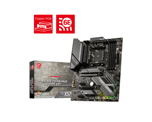 MAG X570S TOMAHAWK MAX WIFI Desktop/Server ATX Form Factor 128GB DDR4 RAM SATA Hard Drive Interface B550 3D Used/Refurbished