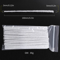 Bâtonnets de nettoyage jetables en coton absorbant en microfibre pour accessoires de pipe à tabac