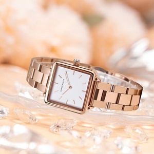 Reloj de Pulsera Hannah Martin HM-108 con Movimiento Japonés, Envío Directo, para Mujer, Oro Rosa, Simple, Moderno, Casual, de Marca - Product Image 3