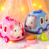 Jouet électronique lapin robot en peluche, lapin qui aboie, saute, secoue les oreilles, jouet en peluche amusant pour enfants, cadeau d'anniversaire
