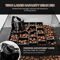 Cafetera Automática de Alta Calidad MOSEENER para Negocios y Tiendas, Cafetera Eléctrica 2 en 1 para Espresso, en Existencia para Venta