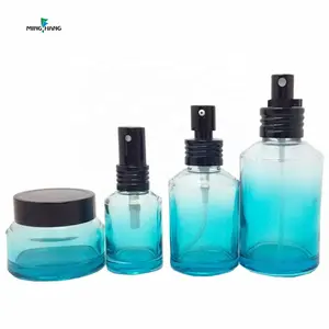 Kunden spezifische Farbe 30ml 50ml 100ml Hautpflege Glas Körper flasche Serum Lotion Airless Pump Flasche für Kosmetik