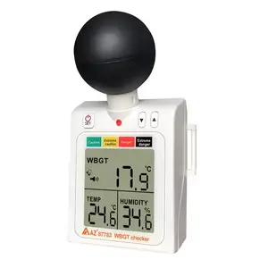 AZ87783 Industrial Higrómetro de temperatura de prevención de golpes de calor Termómetros digitales