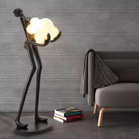 ODSEN Résine Lampadaire Décoratif Moderne LED Corps En Fibre De Verre Sculpture Humaine Lampadaire pour Salon Villa Mannequin