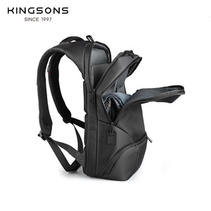 Kingsons Men's <b>Backpack</b> <b>Black</b> Lightweight Business Laptop <b>Backpack</b> With Usb Port Computer Compartment Travel <b>Backpack</b> - Product Image 1
