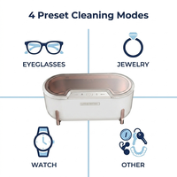 Nettoyeur Ultrasonique Électrique Portable 600ML pour la Maison, Mini Machine de Nettoyage pour Montres, Bijoux, Lunettes et Voitures - Vente en Gros