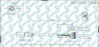 DREAM START Kit de conversion de moteur Ev Câble d'extension étanche 9 broches pour BAFANG Kit de conversion de moteur de moyeu arrière (60CM)