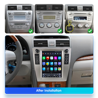 CARUPEZ 9.7 inci Android Auto GPS Terintegrasi Head Unit Stereo Mobil untuk Toyota Camry 2006-2011 DSP Plug and Play