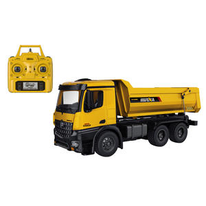 LEHOO <span class=keywords><strong>Huina</strong></span> <span class=keywords><strong>1582</strong></span> 1/14 10CH RC Camión volquete Camión de construcción de aleación 2,4 GHz Control remoto RC Camión volquete - Product Image 1