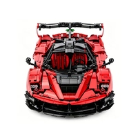 Modelo de Auto Deportivo Técnico Rojo de Alta Personalización 1:8, 4058 Piezas, ABS, Rompecabezas DIY, Juguetes de Ensamblaje, Regalos de Navidad, Juego de Bloques de Construcción