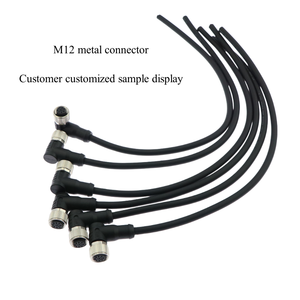 IP67 Sensor de níquel a prueba de agua Enchufe de aviación industrial M12 5pin Macho Hembra Cable Conectores circulares Conexiones de cable - Product Image 3