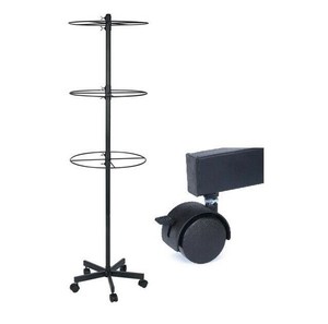 Kim loại vòng trang phục Giá bán lẻ xoay hiển thị đứng quần áo hiển thị đứng - Product Image 5