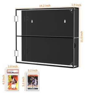 Estuche de exhibición de tarjetas de béisbol acrílico, marco de tarjetas deportivas con protección Uv, puerta magnética, vista clara, caja de tarjetas comerciales con extracción - Product Image 6