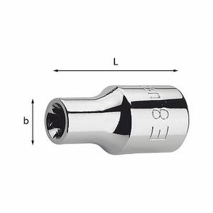 ประแจบล็อกและอุปกรณ์เสริม, ประแจบล็อกขนาด 3/8 นิ้ว, Usag 235 3/8 NTX - Product Image 1