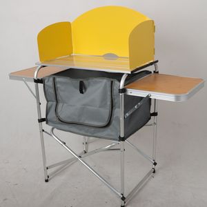 Meuble de cuisine pliant de Camping en plein air, Barbecue pique-nique Barbecue <span class=keywords><strong>Table</strong></span> de cuisine de Camping <span class=keywords><strong>Table</strong></span> de cuisine - Product Image 1