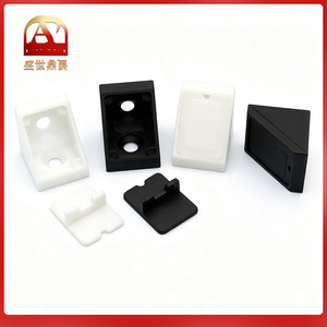 Connecteurs d'angle en plastique à 90 degrés pour meubles, supports d'étagère, accessoires de fixation pour armoires - Product Image 5