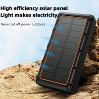 Chargeur de téléphone sans fil portable ultra-mince Li-Polymère 10000mAh haute capacité, lampe de camping, banque d'alimentation solaire extérieure – Offre Spéciale