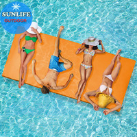 Outroad – tapis flottant en mousse pour la plage, pour les lacs, pour les piscines et la plage, plusieurs tailles, bleu