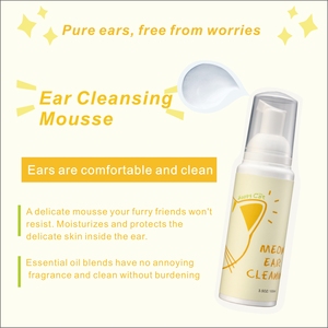Pembersih telinga kucing alami Mousse, pembersih telinga hewan peliharaan non-iritasi lembut dengan <span class=keywords><strong>Catnip</strong></span> - Product Image 2