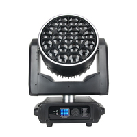 Lampu Panggung Profesional 19x15W RGBW LED Bee Eye Zoom Moving Head Wash Light untuk Disko DJ Klub Konser Pernikahan Acara Panggung