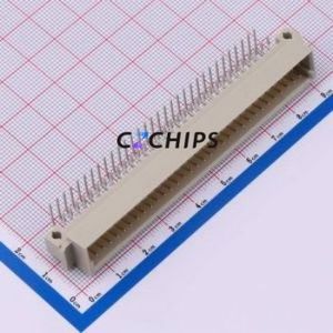 650945-5 Board-to-Board & Backplane Connector Bent Lead Through Hole,P=2.54mm Connector 2.54mm Right Angle Insert 3 Gold - Product Image 1