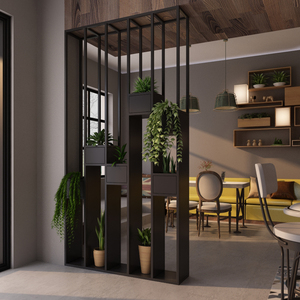 Cà phê cửa hàng nhà hàng lưu trữ giá phân vùng công nghiệp phòng khách ngăn với nhà máy đứng văn phòng phân vùng màn hình - Product Image 5