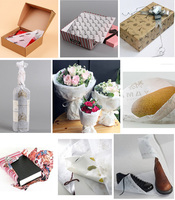 Papier de soie blanc imprimé avec logo personnalisé 50x70cm, papier d'emballage de marque pour vêtements, chaussures, cadeaux, vente au détail